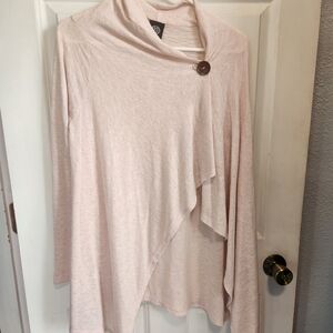 Bobeau Soft Pink Knit Cardigan